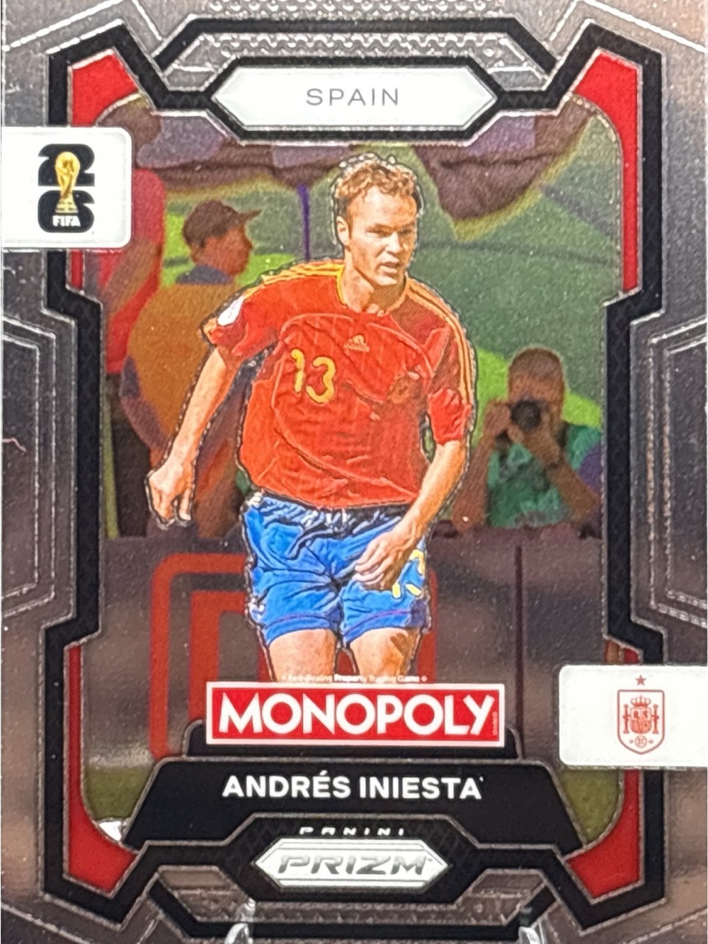 Panini Prizm Monopoly Andrés Iniesta Soccer Card